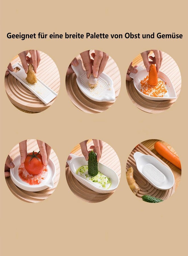 BdelrinQue Garlic Grater Plate, Ceramic Grater Plate for Ginger and Garlic, Garlic Crusher Plate Suitable for Quick Meal Preparation and Daily Cooking - Image 3